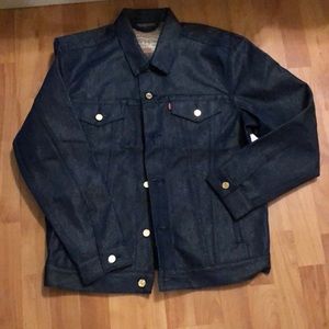 Levi’s metallic gold jean jacket